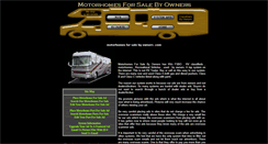 Desktop Screenshot of motorhomesforsalebyowners.com